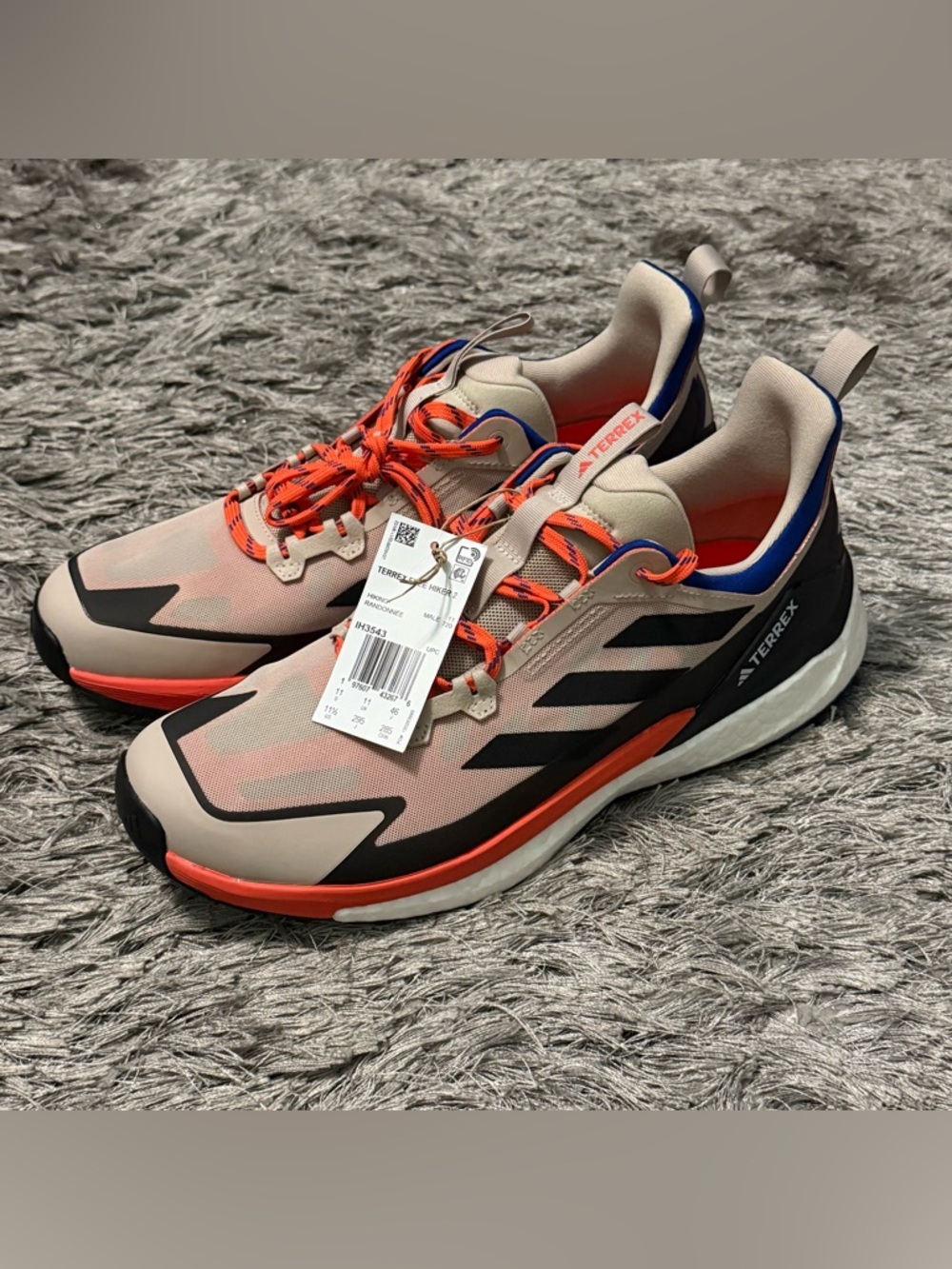 Adidas Terrex Free Hiker 2.0 Low Hiking Shoes Wonder Beige IH3543 Men Size 11.5